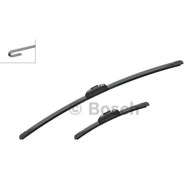 Комплект чистачки BOSCH, 650x300 мм, за автомобили с ляв волан, без шарнир