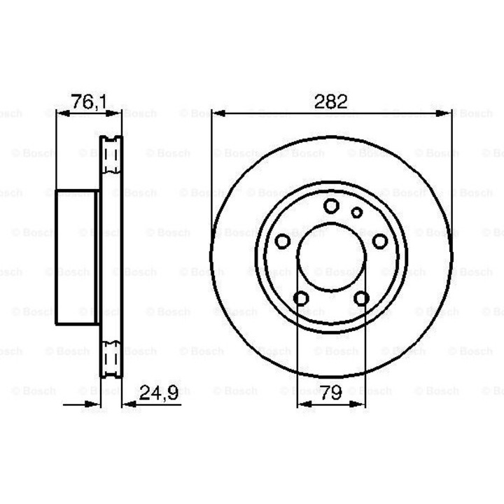 Féktárcsa BOSCH 0 986 478 217