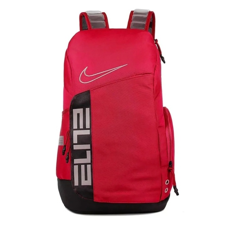 Nike NK Elite 5883 hátizsák, nagy kapacitású, légpárnás vállpántokkal, piros - 48 cm x 28 cm x 17 cm