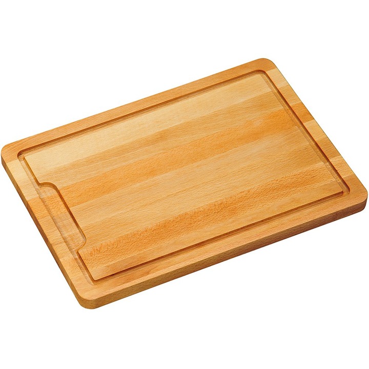 Правоъгълна дъска за сервиране с улей Kesper, бук, 40x28x2см