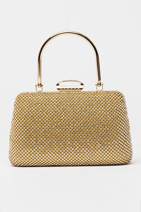 Chiara Canotti, Geanta crossbody cu lant, Auriu, Argintiu