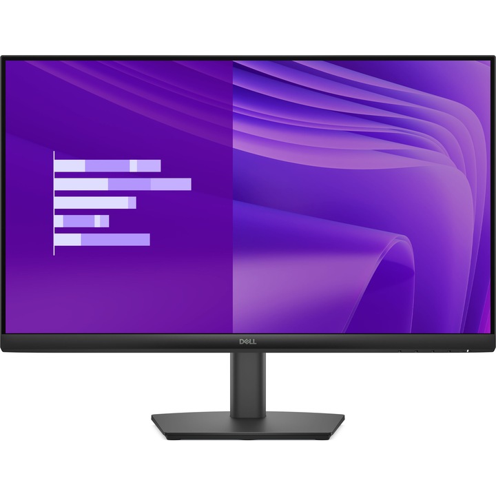 Монитор Dell E2425HSM, 23.8", Edge-Lit LED, IPS, 1920 x 1080, VGA, 1 x HDMI, 1 x DisplayPort 1.2, Вградени високоговорители 2 x 2W