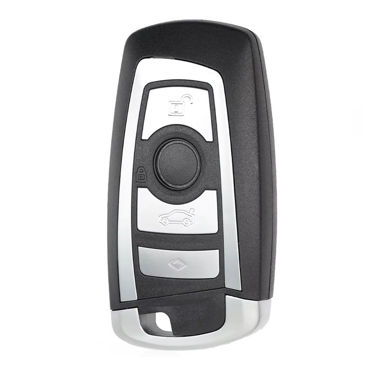 Carcasa cheie auto PBauto, pentru BMW 1 2 3 4 5 6 7 F20 F22 F30 F31 F10 F06 F01, 4 butoane