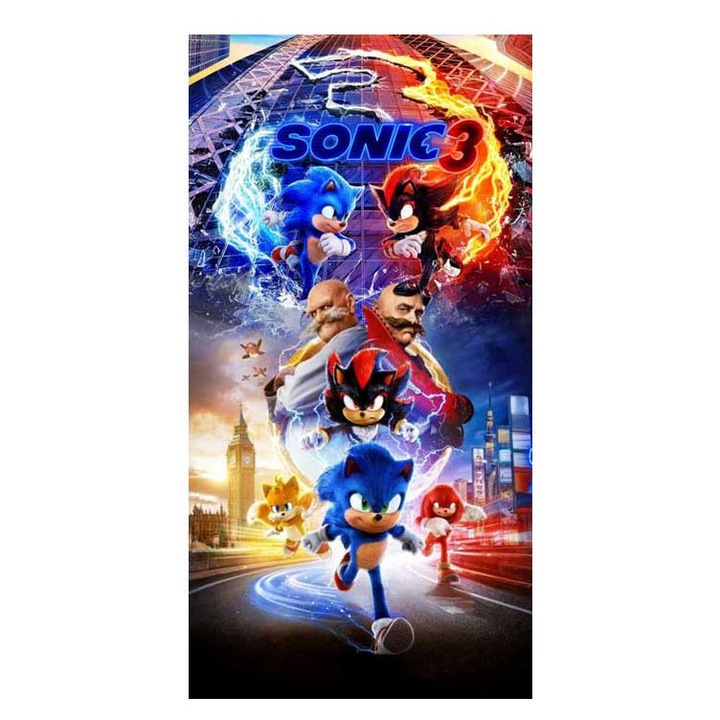 Хавлия за плаж Кингтекс Sonic3, 70x140см, 60% памук 40% полиестер, Многоцветно