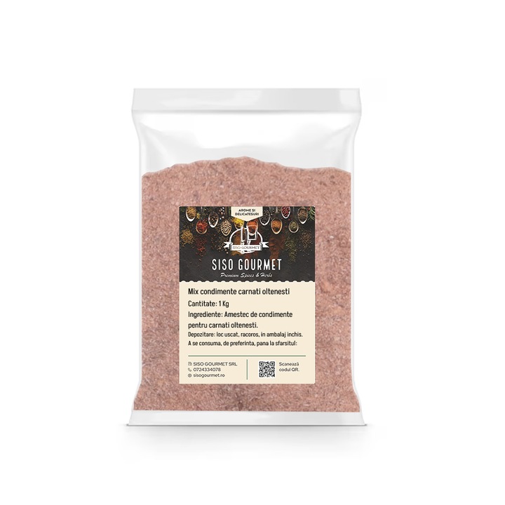 Mix condimente pentru carnati oltenesti, 1 kg, Siso Gourmet