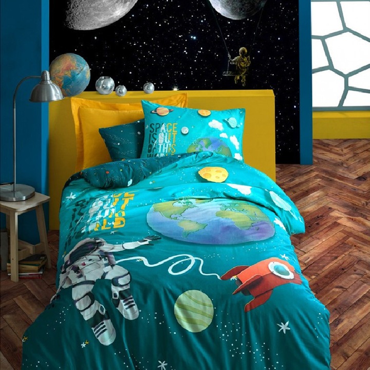 Ágyneműhuzat 1 személyre, LX1655 modell, 100% pamut, 3 darab