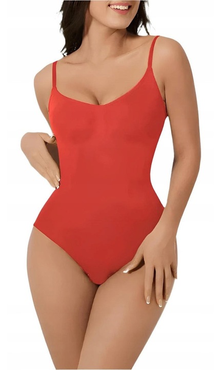 Оформящ корсет за тяло Heyshape, Power Mesh, Червен