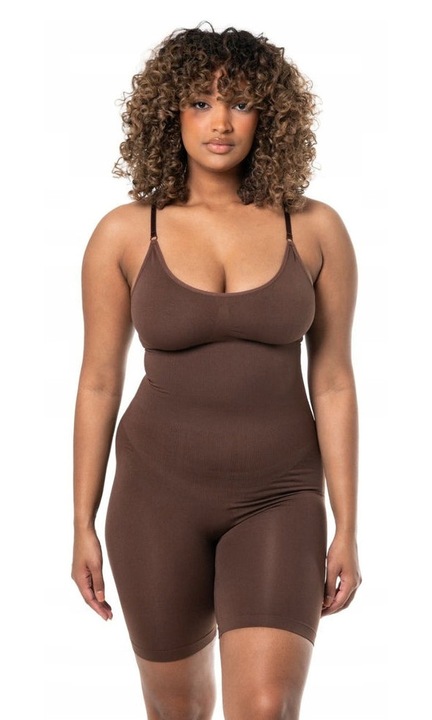 Корсет за тяло Heyshape, M, кафяв, полиамид, с регулируеми презрамки, безшевен, M INTL