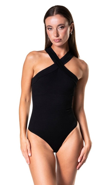 Корсет за тяло Heyshape Crossover, черен, плътен материал, безшевен, комплект XS/S, XS-S INTL