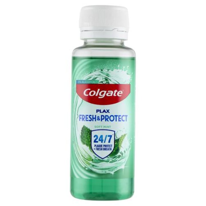 COLGATE Plax apa de gura Soft Mint protectie fresh antibacterian 100ml