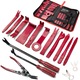 Set 19 scule demontare interior auto, HaploS®, plastic PMMA, cu husa, rosu