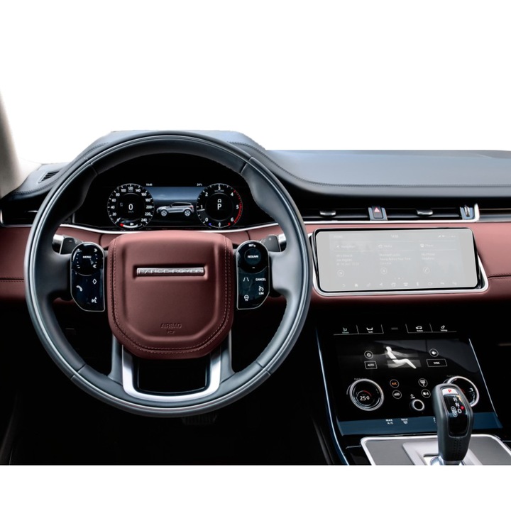 Защитно фолио за навигация, Duragon, Land Rover Range Rover Evoque 2018-2023, Матов силикон, Устойчив на надраскване, Устойчив на отпечатъци от пръсти, Противоотражателен, Регенериращ се