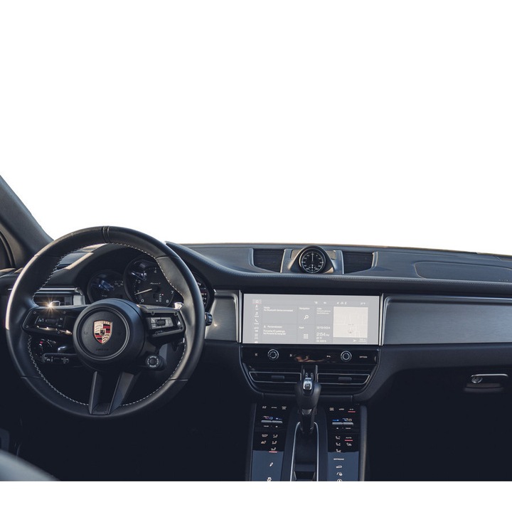 Защитно фолио за навигация, Duragon, Porsche Macan 2018-2021, Матов силикон, Устойчив на надраскване, Устойчив на отпечатъци от пръсти, Противоотражателен, Регенериращ се