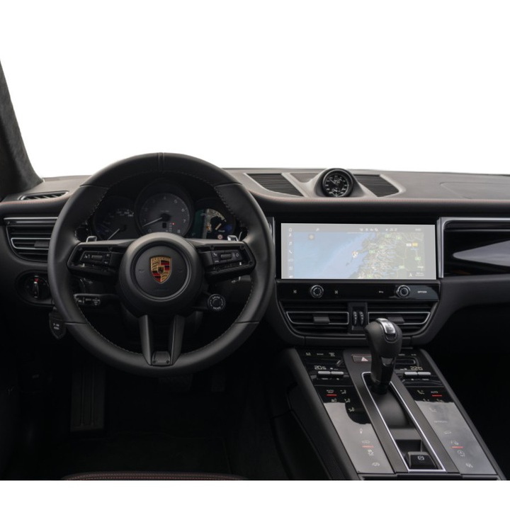 Защитно фолио за навигация, Duragon, Porsche Macan 2021-2025, Матов силикон, Устойчив на надраскване, Устойчив на отпечатъци от пръсти, Противоотражателен, Регенериращ се