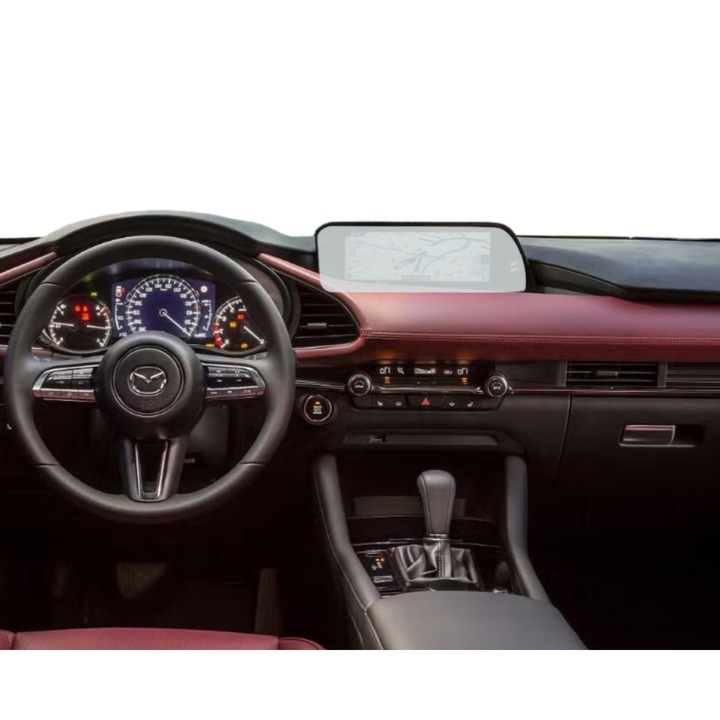 Защитно фолио за навигация, Duragon, Mazda 3 Axela Hatchback 2018 -2024, Матов силикон, Устойчив на надраскване, Устойчив на отпечатъци от пръсти, Противоотражателен, Регенериращ се