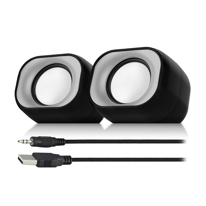 Boxe stereo ACT Eminent 2.0, alimentare prin USB, 2 х 3W