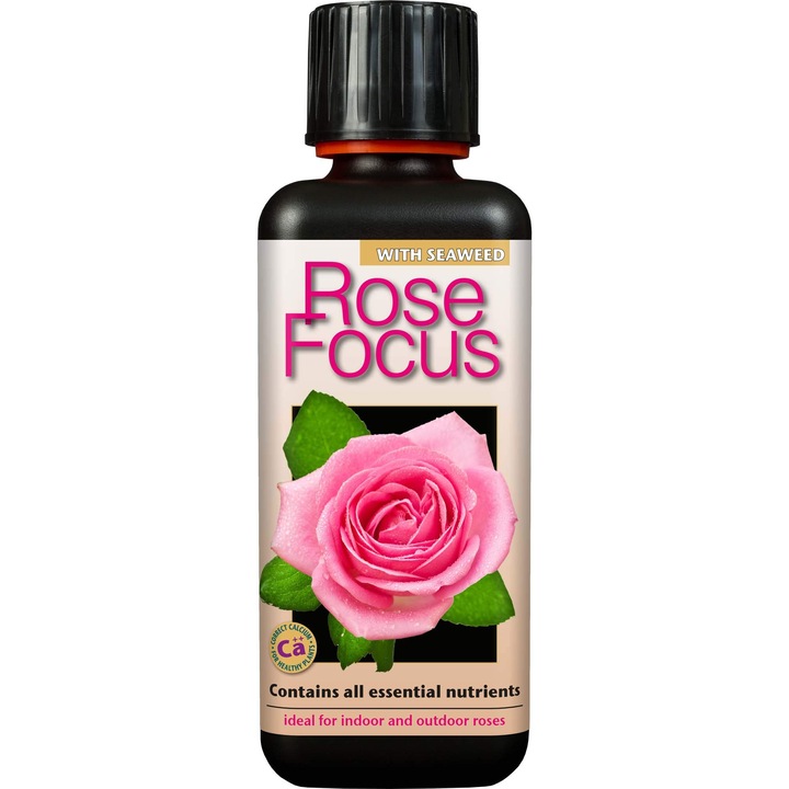 Ingrasamant Growth Technology Rose Focus 300 ml, pentru trandafiri, nutritie echilibrata, flori parfumate
