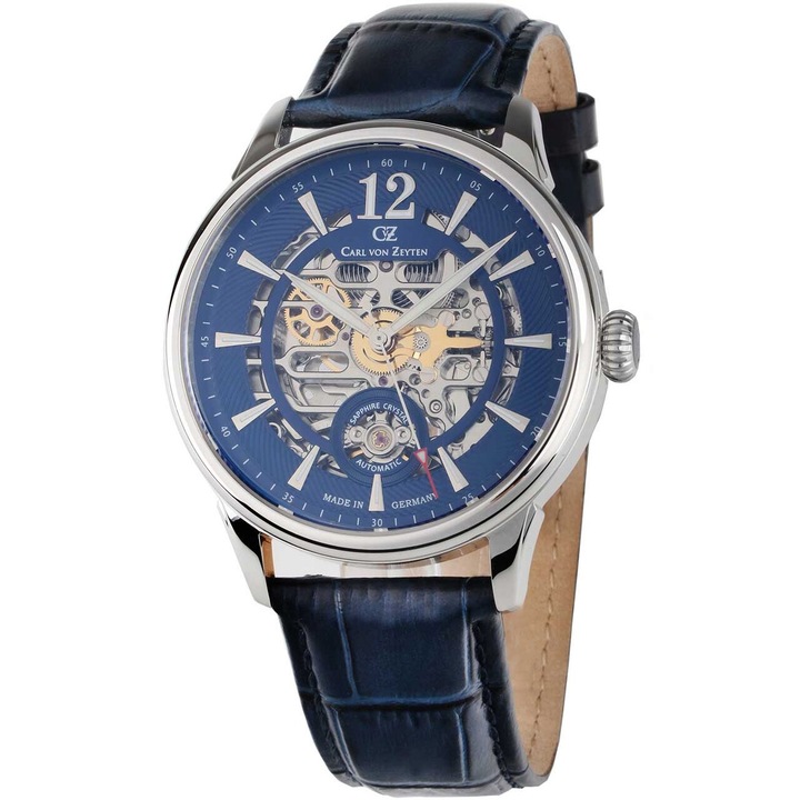 Ceas barbatesc Carl Von Zeyten CVZ0080BLS, Automatic, 42mm, 5ATM