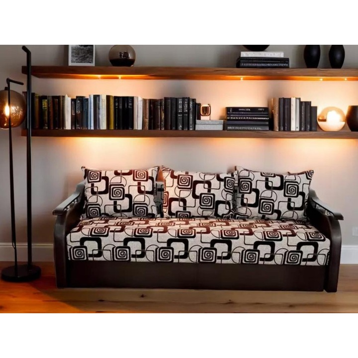 Canapea Extensibila Haga, 200x85cm, cu lada depozitare