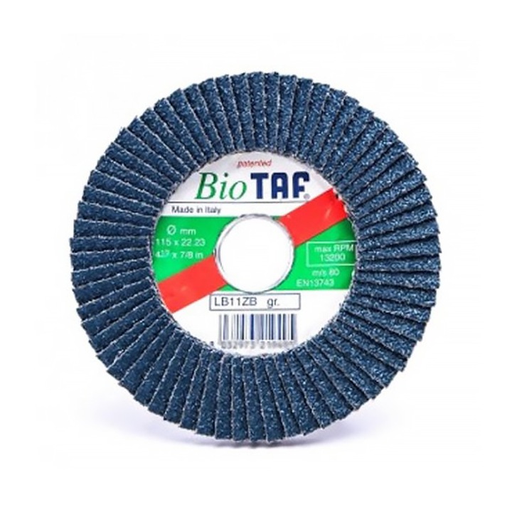 Disc lamelar metal/inox 125 granulatie 60 TAF LAMBIO