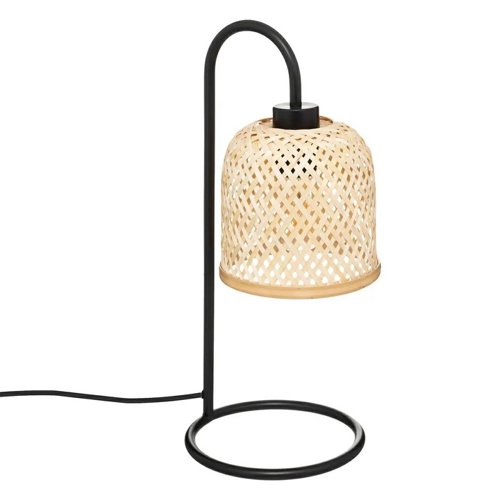 Lampa, Atmosphera, Ali, 43.5 cm, E27, 25 W, Metal, 230V, Oval, Bej