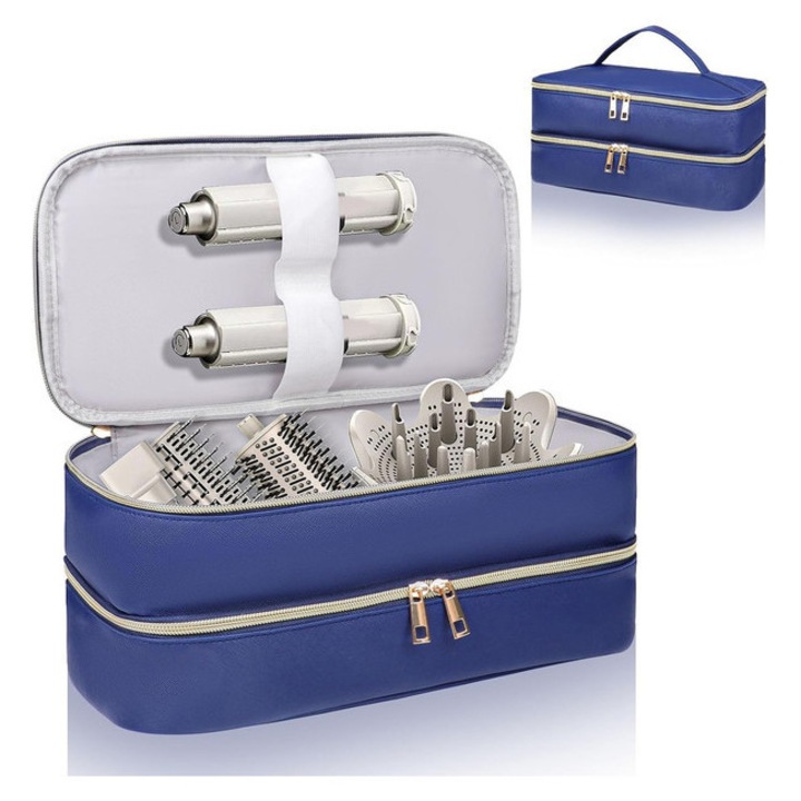 Geanta de transport pentru uscator de par, impermeabila, albastru, 34x15.2cm