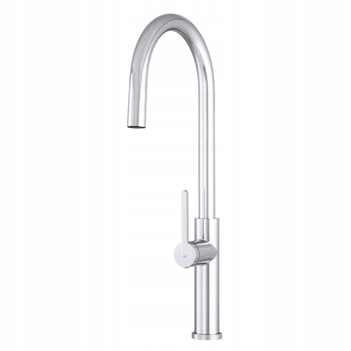 Baterie chiuveta bucatarie PEDRO, cu pipa extractibila, finisaj cromat, inaltime 54 cm, montaj simplu, cartus ceramic 40 mm, rotativa 360°