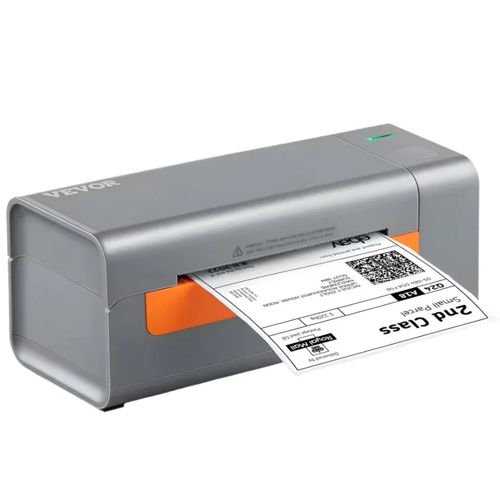 Термопринтер за етикети, 203dpi, скорост 150mm/s, сив, VEVOR