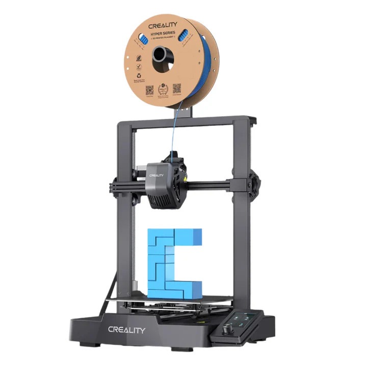 3D принтер, директен екструдер, автоматично нивелиране, 220x220x250 мм, черен