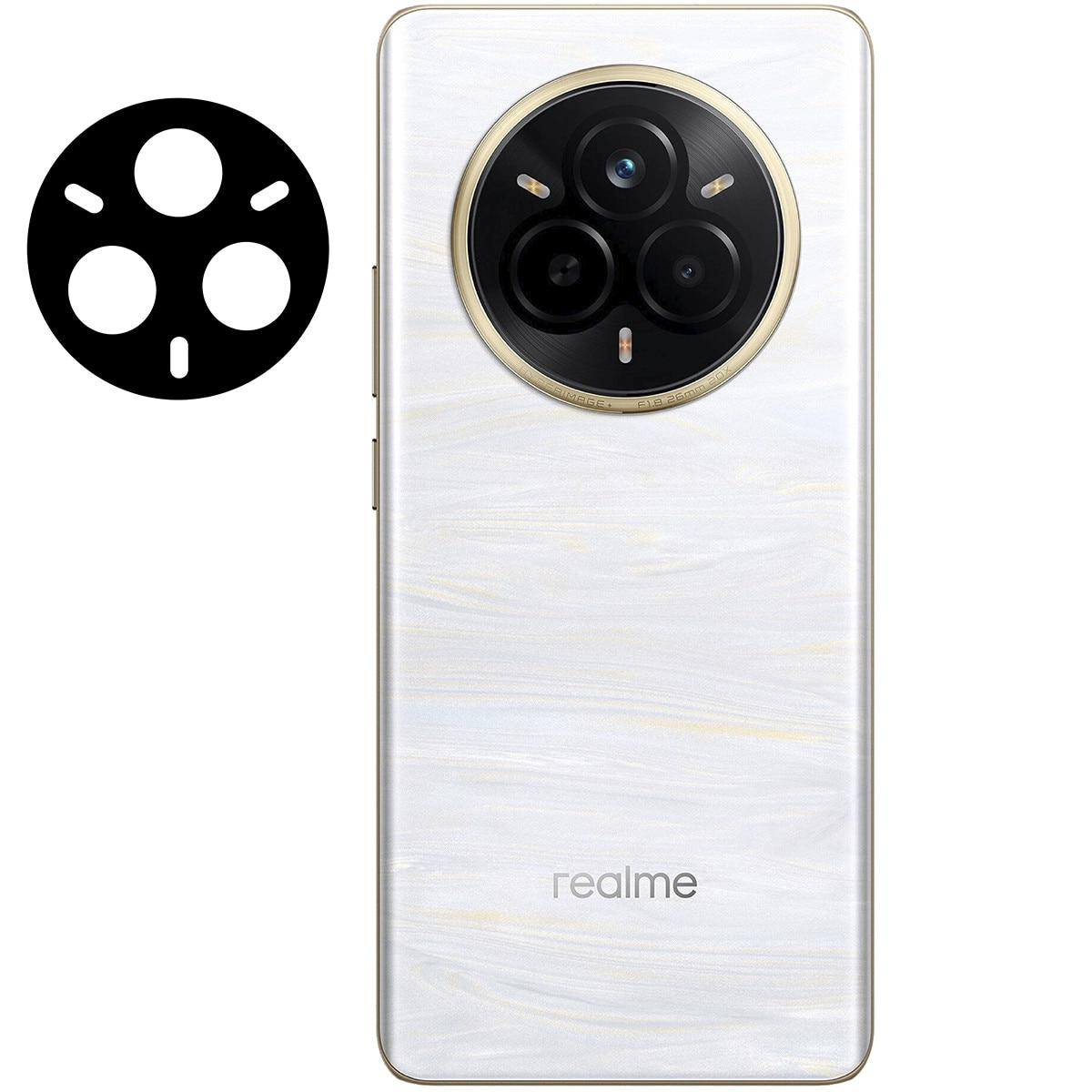 Set 2x Sticla camera foto Bizon Glass Lens pentru Realme 14 Pro 5G/ Pro+ 5G, transparenta