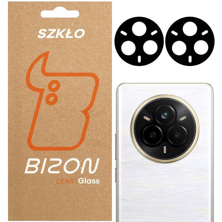 Set 2x Sticla camera foto Bizon Glass Lens pentru Realme 14 Pro 5G/ Pro+ 5G, transparenta