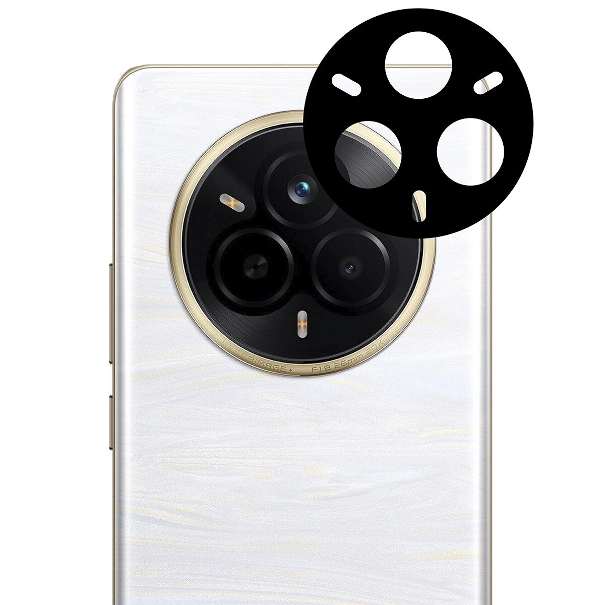 Set 2x Sticla camera foto Bizon Glass Lens pentru Realme 14 Pro 5G/ Pro+ 5G, transparenta