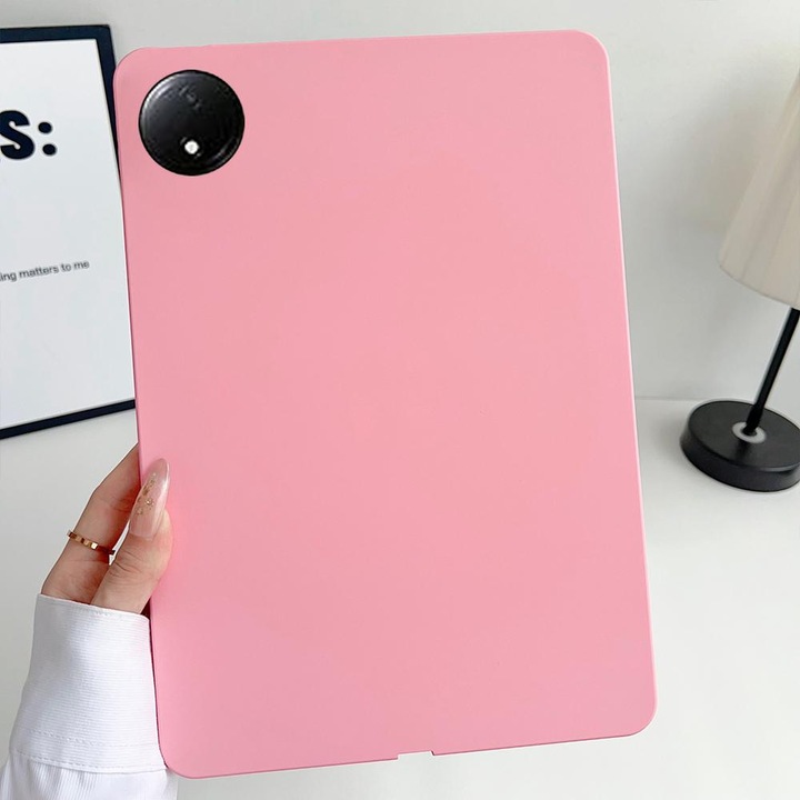 Калъф за таблет Xiaomi Redmi Pad SE 4G 8.7 инча, TPU с дизайн тип „маслен спрей“, розов