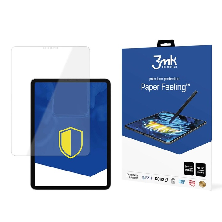 Folie de protectie 3MK Paper Feeling pentru Apple iPad Pro 11", rezistenta la zgarieturi, set 2 buc, antireflexie