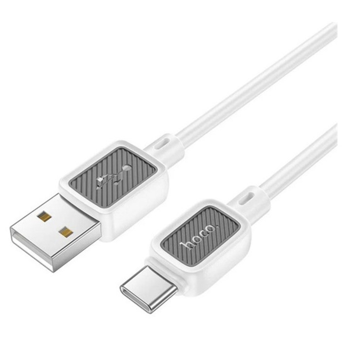 Hoco x108 adatkábel, usb - type-c, 3a, gyorstöltő, 100cm, fehér