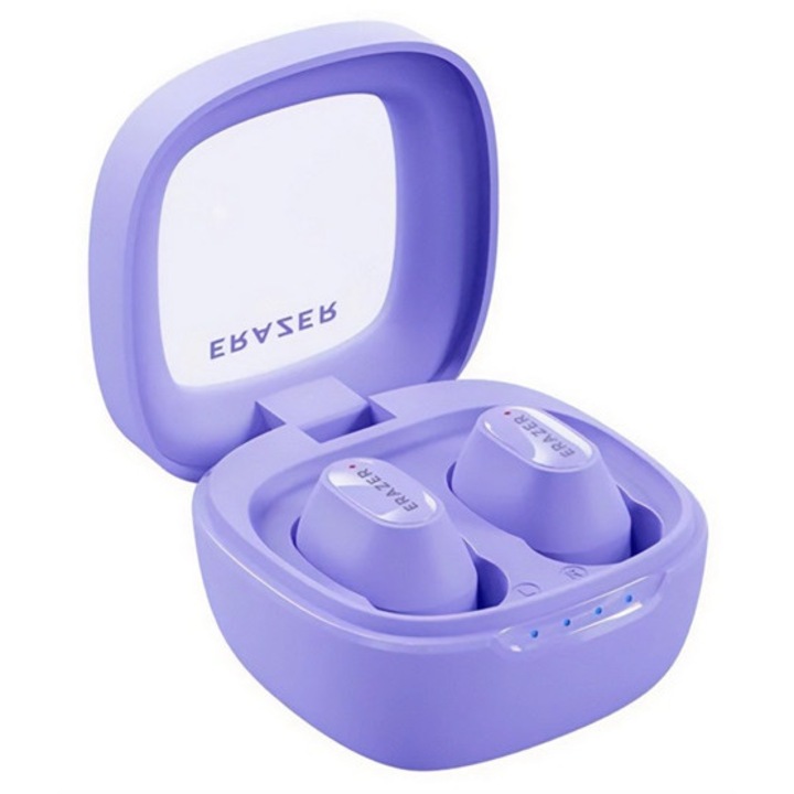 Lenovo erazer xt62 pro bluetooth fülhallgató sztereo, v5.4, tws, zajszűrő, mikrofon + töltőtok, lila