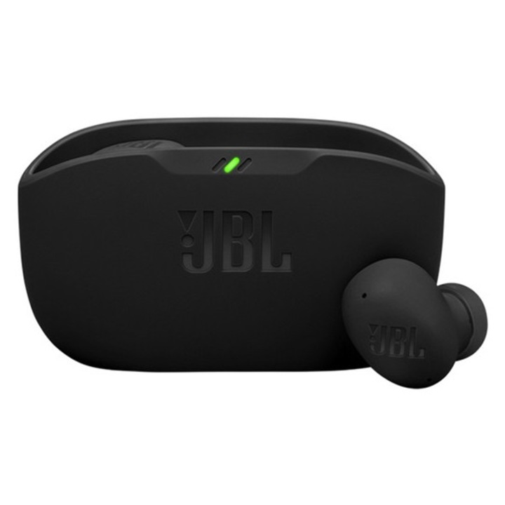 Jbl wave buds2 bluetooth fülhallgató sztereo, v5.3, tws, mikrofon, aktív zajszűrő, mélyhang kiemelés + töltőtok, fekete