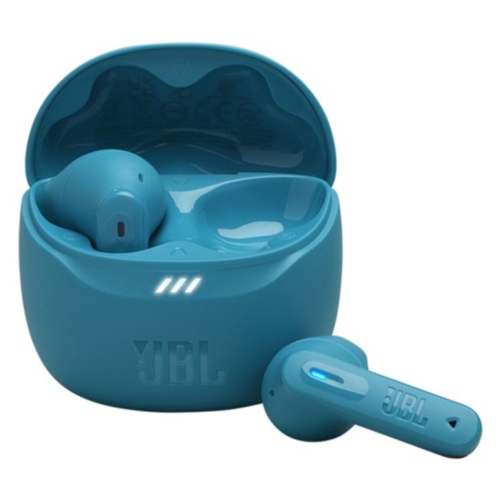 Jbl tune flex2 bluetooth fülhallgató sztereo, v5.3, tws, mikrofon, aktív zajszűrő, ipx4 + töltőtok, türkiz