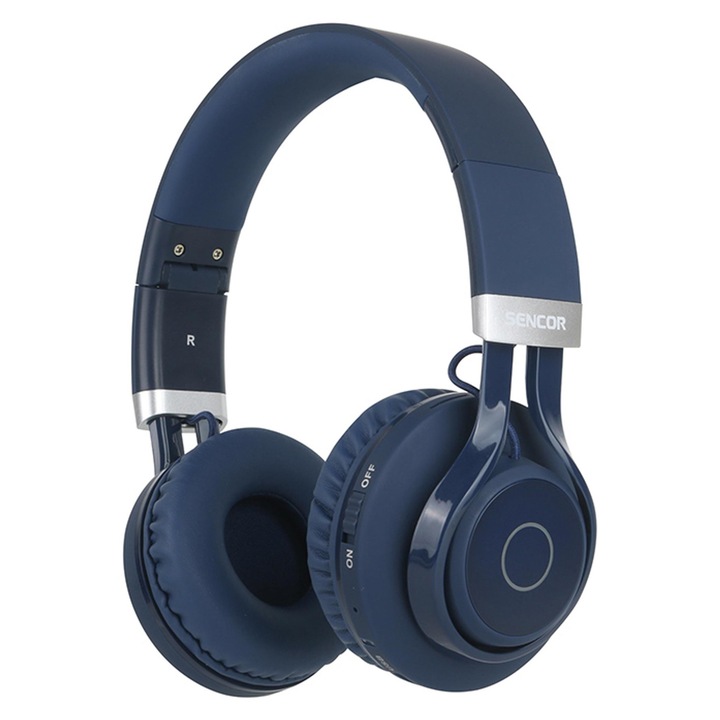 Sencor SEP FRIEZA BLUE Gyerek vezeték nélküli fejhallgató RGB világítás, Bluetooth 5.3, USB C, IPX4, Kék