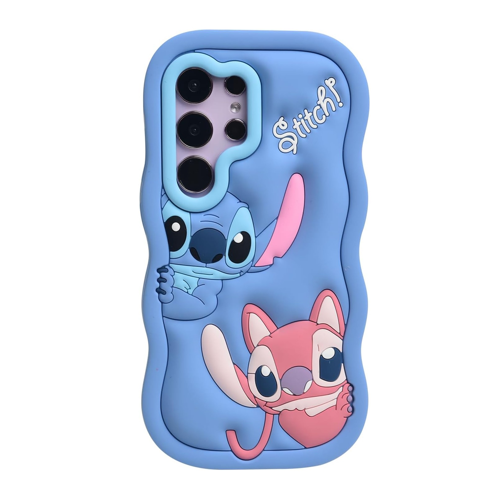 Husa telefon, TREXORA, pentru Samsung S25 Ultra, design adorabil Stitch albastru, protectie completa, material TPU