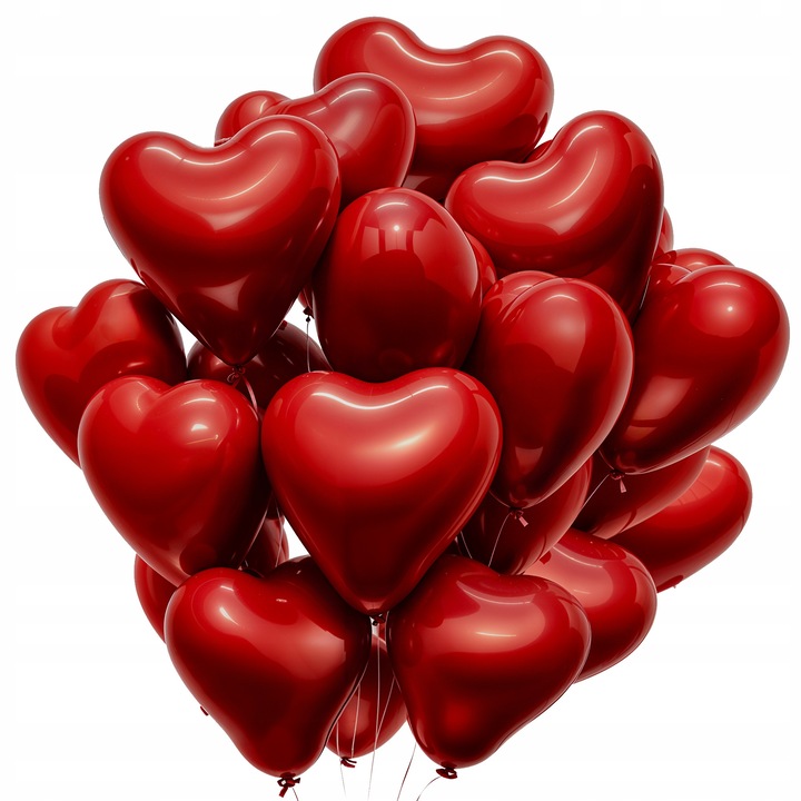 Set Baloane In Forma De Inima, Iubire, Fabricate Din Latex De Cea Mai Buna Calitate, Durabile Si Rezistente La Deteriorare, Isi Pastreaza Forma Si Nu Isi Pierd Culorile, Au Un Varf Lung Pentru O Pompare Usoara, 30 cm, Multicolore, 100 Bucati