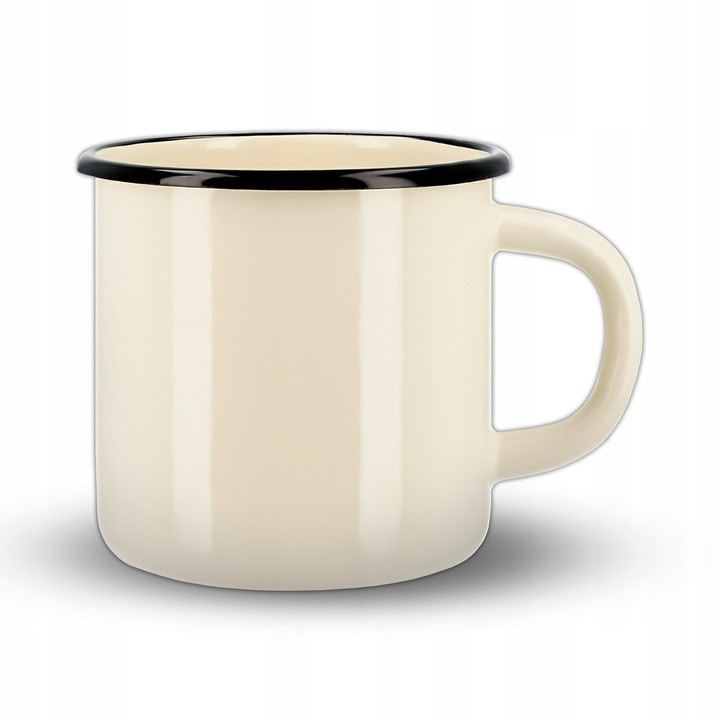 Емайлирана чаша, ваза Olkusz, стъкло, 1 л, 11 см, 11,5 см, 11 х 11,5 см, кремава, 1