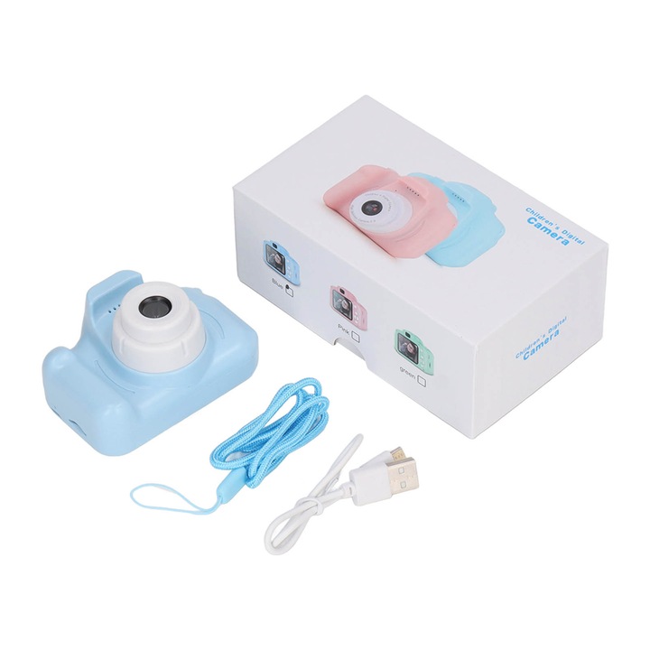 Camera copii, 2.0in IPS, albastru, 400mAh, 5V USB