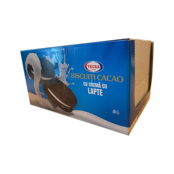 Tejkrémes kakaós keksz, 24 x 90 g, Tecsa