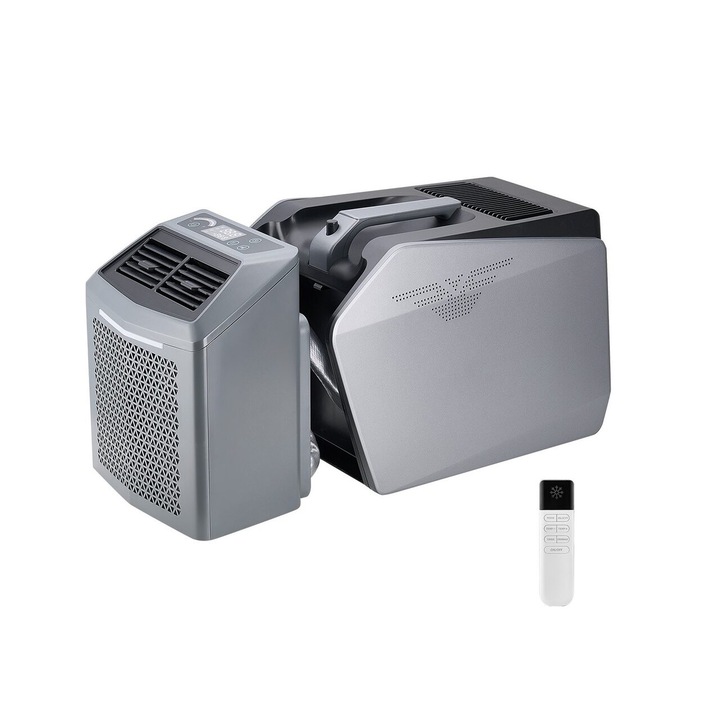 Aer conditionat portabil, 5000 BTU, 500 W, Debit aer 200 m³/h, Telecomanda, Pentru rulote, corturi, terase