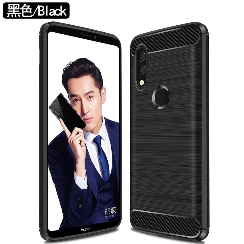 Husa Protectie, compatibila cu Honor 90, TPU Carbon, Negru