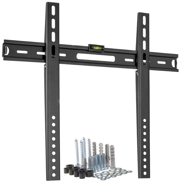 Стойка за телевизор за стена Libox, универсална, диагонал 23”- 55”, макс. 40кг, Vesa 100x150 – 400x400, черна