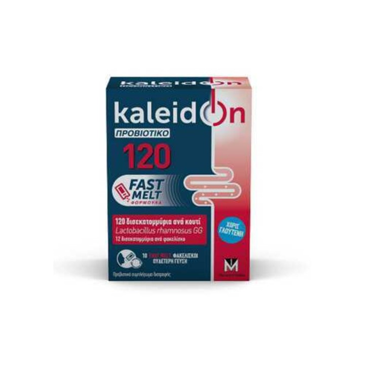 Kaleidon 120 Fast Melt, set 10 plicuri, probiotice, lactobacillus rhamnosus, 10x10g