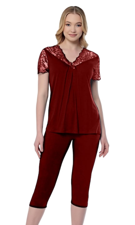 Pijama Dama, Esperanza, bordo, viscoza, M INTL