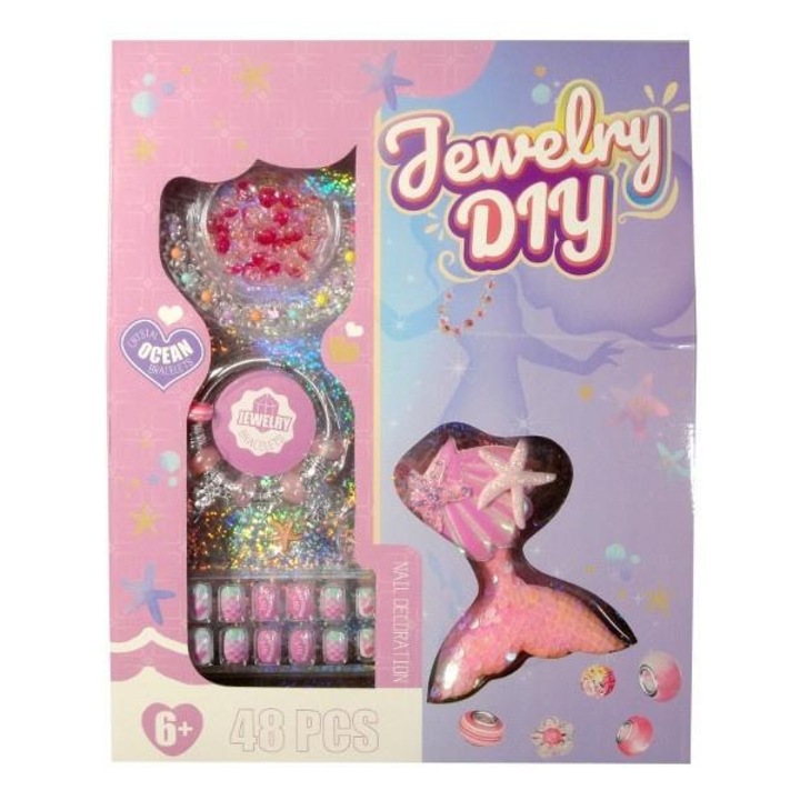 Set creativ bratari, SWEDE, 48 elemente, multicolor, pentru copii de la 6 ani